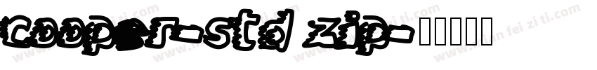 cooper-std zip字体转换